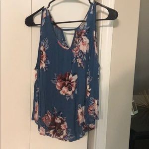 Long sleeved floral blouse